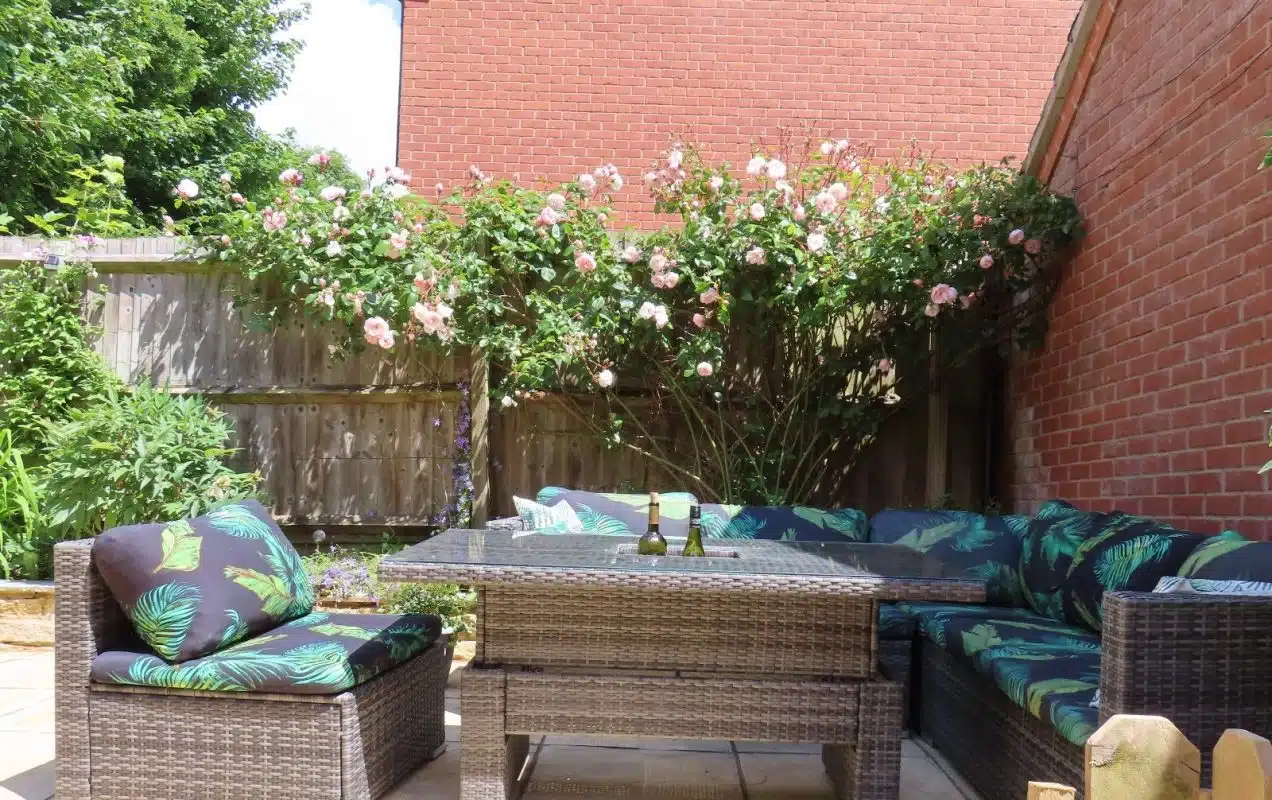 Garden seating area
