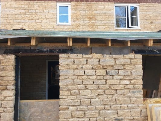 new extension and garden