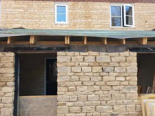 new extension and garden